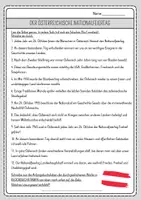 Vorschau - Arbeitsblätter - Ein Wort zu viel: Nationalfeiertag Österreich - Leseverständnis/Lesetraining - Seite 1