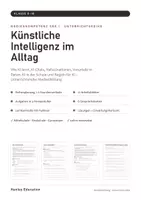 Vorschau - Stundenentwürfe - Künstliche Intelligenz im Alltag Unterrichtsreihe Klasse 8–10 – Medienkompetenz: 6 Stunden, 3 Niveaus, mit Lösungen | Mittelschule Realschule Gymnasium - Seite 1