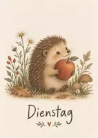 Vorschau - Fördermaterial/Inklusion - Wochentage lernen – 7 Bildkarten mit Waldtieren für Kindergarten & Grundschule - Seite 1