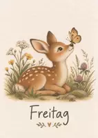 Vorschau - Fördermaterial/Inklusion - Wochentage lernen – 7 Bildkarten mit Waldtieren für Kindergarten & Grundschule - Seite 3