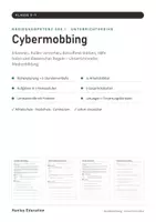Vorschau - Stundenentwürfe - Cybermobbing Unterrichtsreihe Klasse 5–7 – Medienkompetenz: 6 Stunden, 3 Niveaus, mit Lösungen | Mittelschule Realschule Gymnasium - Seite 1