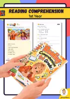 Vista previa - Hojas de trabajo - Reading Comprehension 1st Grade ESL · 10 Illustrated Readings with Activities - Portada