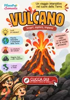anteprima - Materiale interattivo - 🌋 VULCANI – Un viaggio interattivo nel cuore della Terra! - Pagina di copertina