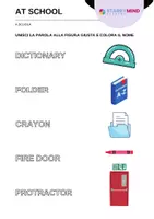 anteprima - Esercizi - Cosa trovo a Scuola? PARTE 2 - At School / Inglese Beginner - Pagina 1