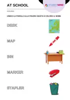 anteprima - Esercizi - Cosa trovo a Scuola? PARTE 2 - At School / Inglese Beginner - Pagina 3