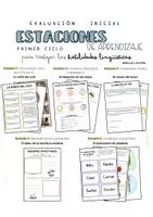 Vista previa - Unidades / Secuencias / Situaciones de Aprendizaje - ESTACIONES DE APRENDIZAJE PRIMER CICLO lengua - Portada