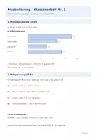 Vorschau - Arbeitsblätter - Klassenarbeit | Daten und Diagramme - Seite 2