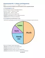 Vorschau - Arbeitsblätter - Klassenarbeit | Daten und Diagramme - Seite 3