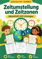 Vorschau - Arbeitsblätter - Zeitumstellung, Rätselheft, Klasse 4 - Deckblatt