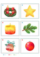 Vorschau - Spiele - Weihnachten – Bildkarten | Wortschatz Weihnachten Advent | 36 Karten mit Artikelpunkten in zwei Größen | Kita Grundschule | DaZ Kindergarten Klasse 1 - Seite 2