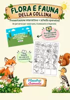 anteprima - Esercizi - 🌳 Flora e fauna della collina 🦊 - Pagina di copertina