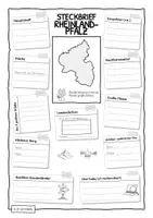 Vorschau - Arbeitsblätter - Steckbrief Rheinland-Pfalz – Bundesland recherchieren + Karte beschriften | Klasse 4 mit Lösungen - Seite 1