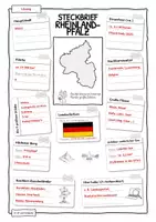 Vorschau - Arbeitsblätter - Steckbrief Rheinland-Pfalz – Bundesland recherchieren + Karte beschriften | Klasse 4 mit Lösungen - Seite 3