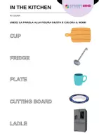 anteprima - Esercizi - Oggetti in Cucina - Kitchen tools / Inglese Beginner - Pagina 1