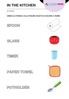 anteprima - Esercizi - Oggetti in Cucina - Kitchen tools / Inglese Beginner - Pagina 2