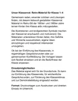 Vorschau - Stationenlernen - Materialpaket Klassenrat im Retrostil Grundschule 1 bis 4 - Seite 1