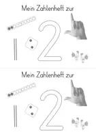 Vorschau - Arbeitsblätter - Zahlenheft zur Zahl 2 - Zahleinführung - Seite 2