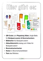 Vorschau - Poster - 🔔 Jingle Bells für Bodypercussion & Boomwhackers mit QR zum Video Musik Weihnachten - Seite 1