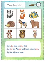 Vorschau - Stationenlernen - Tierische Leseübung: Wer bin ich? - Seite 3