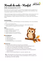 Voorbeeld - Kraak de code - Plussommen t/m 10 - Herfst - Pagina 2
