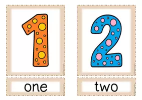 Vorschau - Poster - Englisch: numbers 0 - 20 - Flashcards - Seite 2