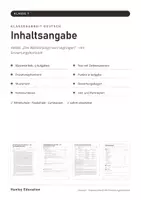 Vorschau - Test - Klassenarbeit Inhaltsangabe Deutsch Klasse 7 – Der Barbierjunge (Hebel), mit Erwartungshorizont - Seite 1
