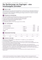 Vorschau - Test - Klassenarbeit Inhaltsangabe Deutsch Klasse 7 – Der Barbierjunge (Hebel), mit Erwartungshorizont - Seite 2