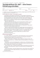 Vorschau - Test - Klassenarbeit Erörterung Deutsch Klasse 8 – Sozialpraktikum als Pflicht, mit Erwartungshorizont - Seite 3