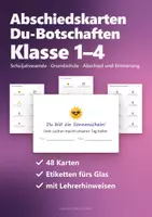 Vorschau - Arbeitsblätter - Schuljahresende in der Klasse Paket Grundschule – Du-Botschaften, Feedbackbogen, Gesprächskarten und Klassen-Quiz Klasse 1 bis 4 - Seite 1