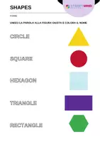 anteprima - Esercizi - Indovina le Forme - Guess the Shapes / Inglese Beginner - Pagina 1