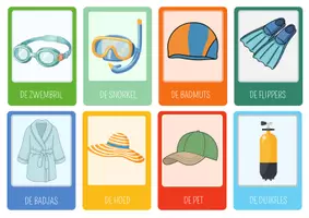 Voorbeeld - Woordkaarten: thema zomer en vakantie - Pagina 2