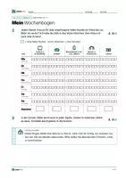 Vorschau - Stundenentwürfe - Mein Medientagebuch: Meine Woche mit Medien | Wochenbogen, Säulendiagramm, Durchschnitt, Plan | Klasse 5–6 | Mathematik, Politik | MKR 5.4 - Seite 3