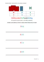 Vorschau - Arbeitsblätter - Hunderterzahlen verstehen ew1 - Deckblatt