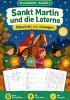 Vorschau - Arbeitsblätter - Sankt Martin und die Laterne, Rätselheft, Klasse 2 - Deckblatt