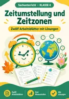Vorschau - Arbeitsblätter - Zeitumstellung, Arbeitsblätter, Klasse 4 - Deckblatt