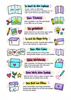 Vorschau - Mal- und Bastelvorlagen - Lapbook: Mein Vorbild - Seite 1