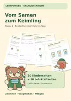 Vorschau - Arbeitsblätter - Vom Samen zum Keimling – Klasse 1 - Deckblatt