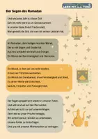 Vorschau - Anderer Materialtyp - Der Segen des Ramadan – Gedicht (IRU) - Deckblatt