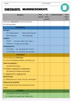 Vorschau - Arbeitsblätter - Checkliste Bildergeschichte - Seite 1