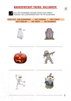 Voorbeeld - Nederlands: woordenschat thema Halloween - Pagina 2