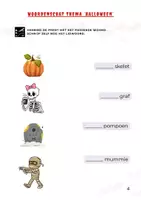 Voorbeeld - Nederlands: woordenschat thema Halloween - Pagina 3