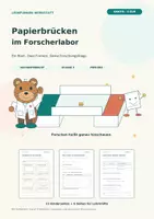 Vorschau - Arbeitsblätter - Papierbrücken im Forscherlabor: Gratis Klasse 3 - Seite 1