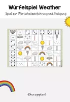 Vorschau - Spiele - Würfelspiel Weather - Wortschatzarbeit - Deckblatt