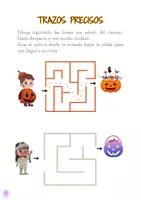 Vista previa - Hojas de trabajo - EJERCICIOS CONTROL LÁPIZ HALLOWEEN Grafomotricidad - página 3