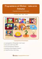 Vorschau - Stationenlernen - Programmieren mit Blöcken – meine erste Animation – Lesespurgeschichte mit Rätselaufgaben (Klasse 5) - Seite 1