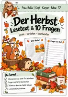 Vorschau - Arbeitsblätter - Der Herbst – Lesen, verstehen und Wissen festigen - Deckblatt