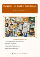 Vorschau - Mal- und Bastelvorlagen - Navigation – den kürzesten Weg berechnen – Lesespurgeschichte mit Rätselaufgaben (Klasse 8) - Seite 1