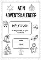 Vorschau - Stundenentwürfe - Adventskalender Deutsch - Arbeitsheft Weihnachten - 24 kreative Aufgaben für die Adventszeit - Seite 1