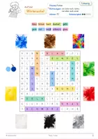 Vorschau - Spiele - 3 Wörter-Suchsel zum Thema „Farben“ – mit Lösungen und Schreibwerkstatt - Seite 3