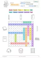 Vorschau - Fördermaterial/Inklusion - Wörter-Suchsel zum Thema „Meine Schulsachen“ – differenziert, aktivierend und kooperativ - Seite 3
